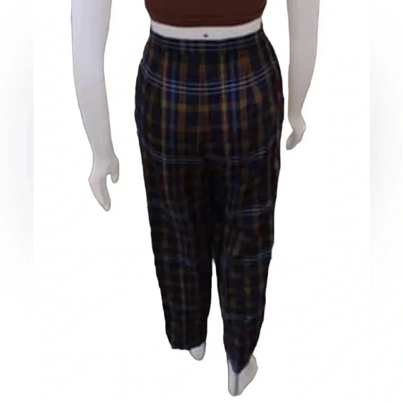 Al Jean Canada INC Vintage 100% Wool Plaid Pants Size  16 - Picture 3 of 8